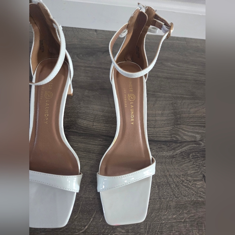 Chinese Laundry White Heels Size 6.5 - Picture 3 of 7